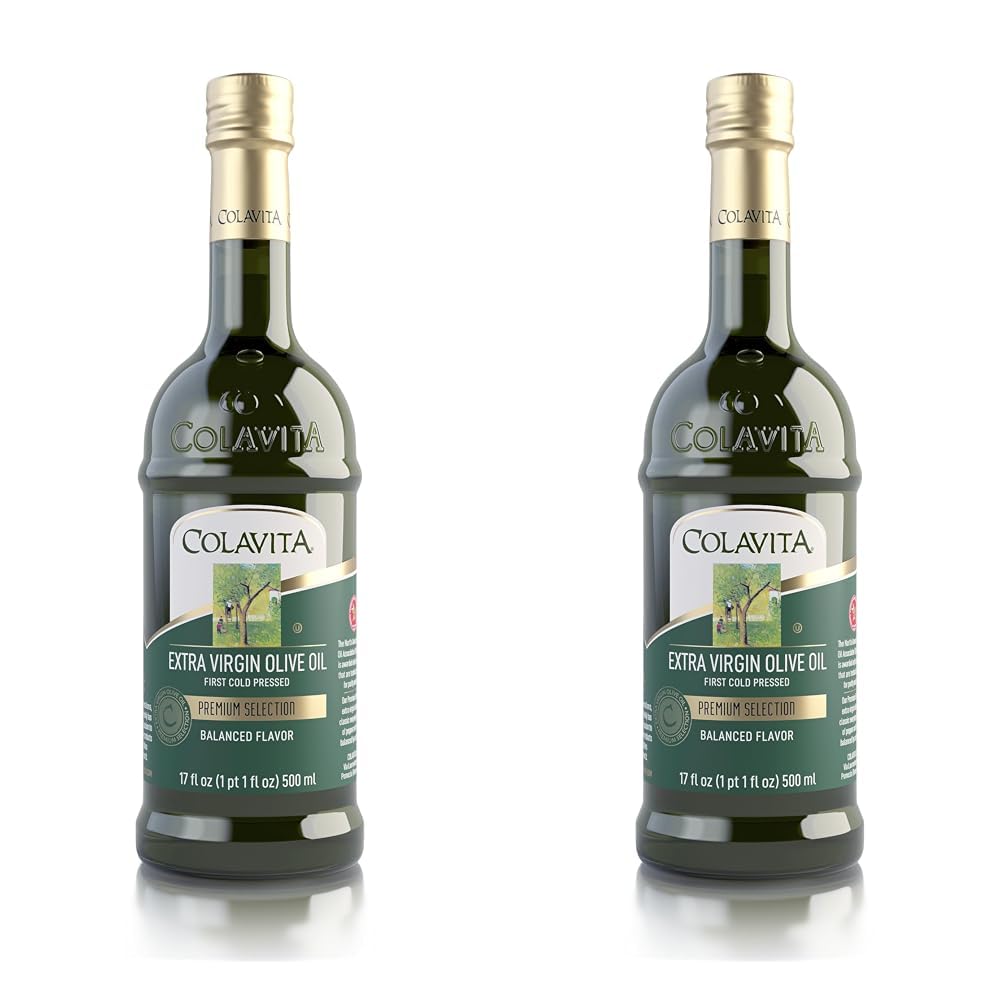 Colavita Extra Virgin Olive Oil, 17 Fl Oz (Pack of 2) — Mediterranean blend from Tuscany & Mediterranean blend